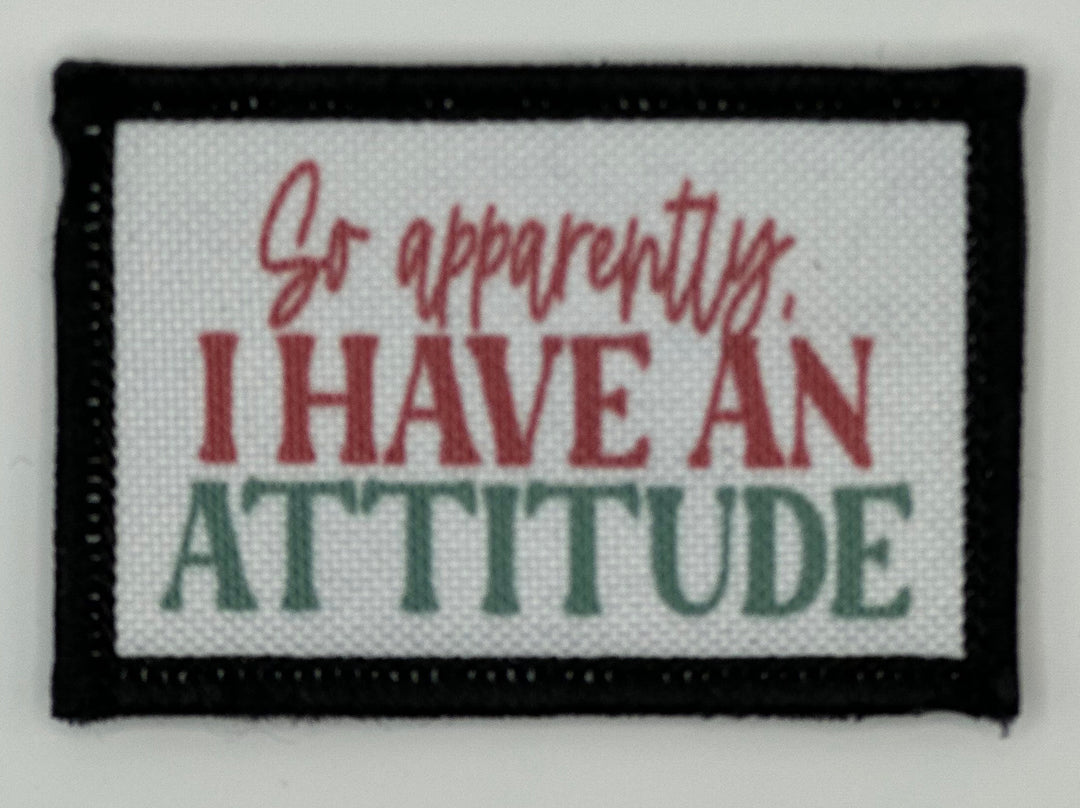 a cross stitch picture with the words i have an attitude