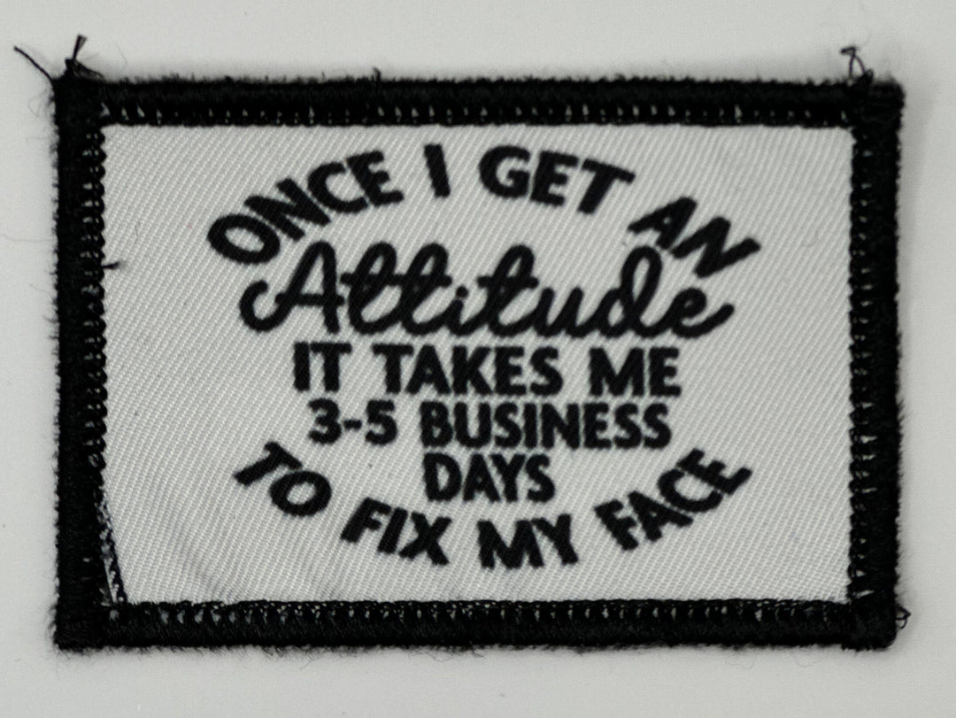 a patch that says, once i get my altitude it takes me 5 - 5