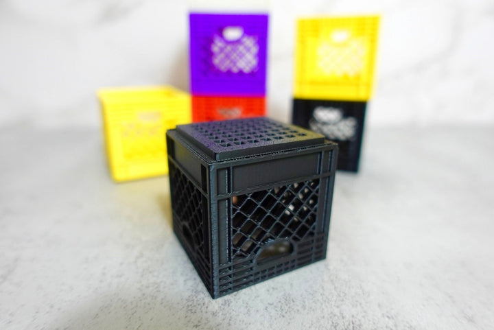 Mini Stackable Milk Crate Organizer - Custom 3D Printed Desk Decor