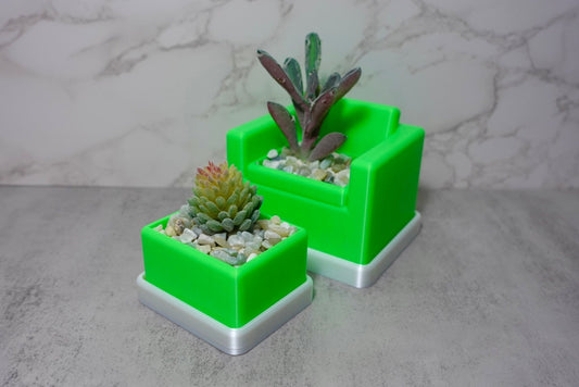 Miniature Armchair Planter - Succulent Desk Decor Gift