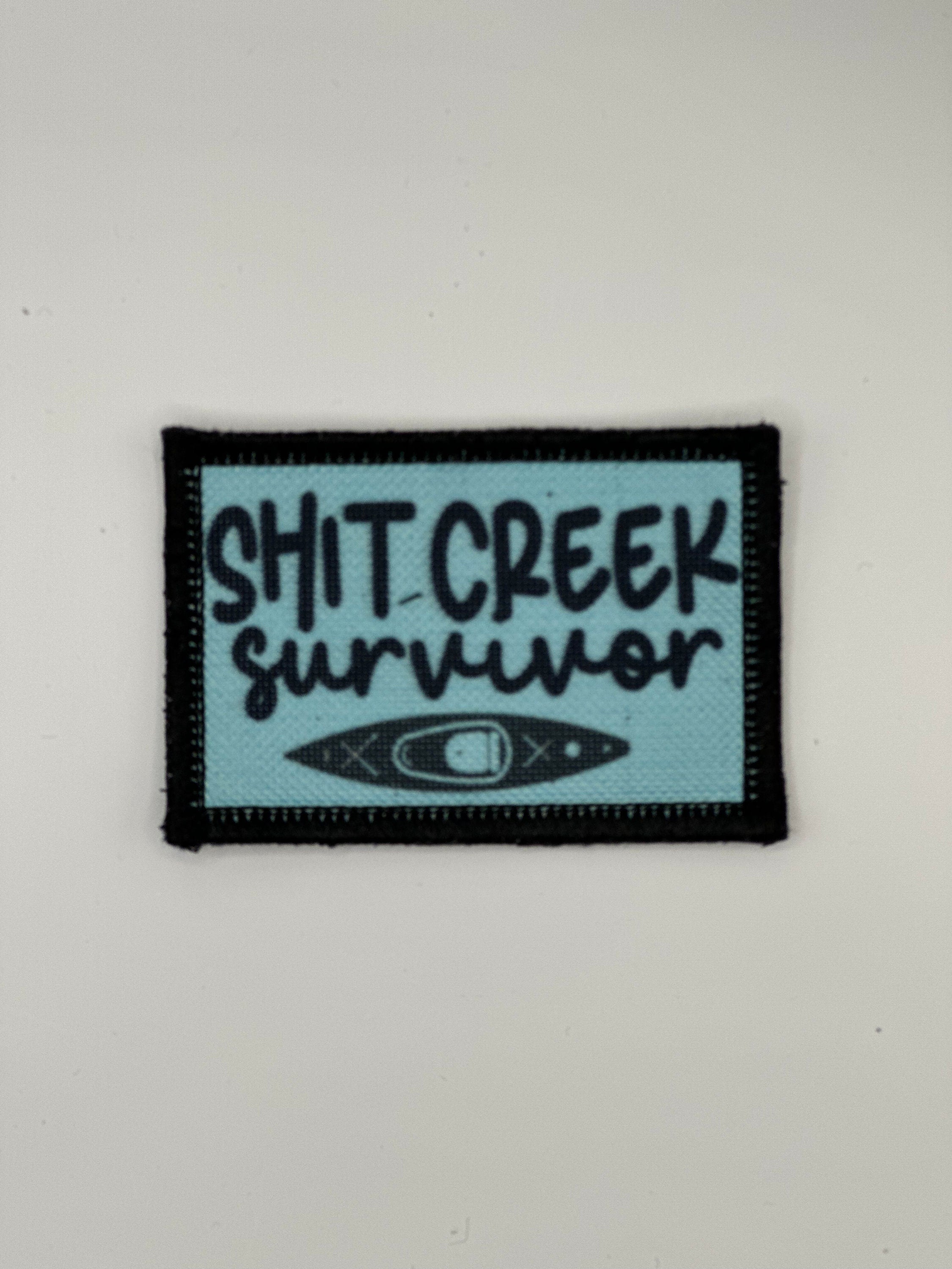 Shithook Patch Shit Creek Survivor Fancy Patch, Removable 2