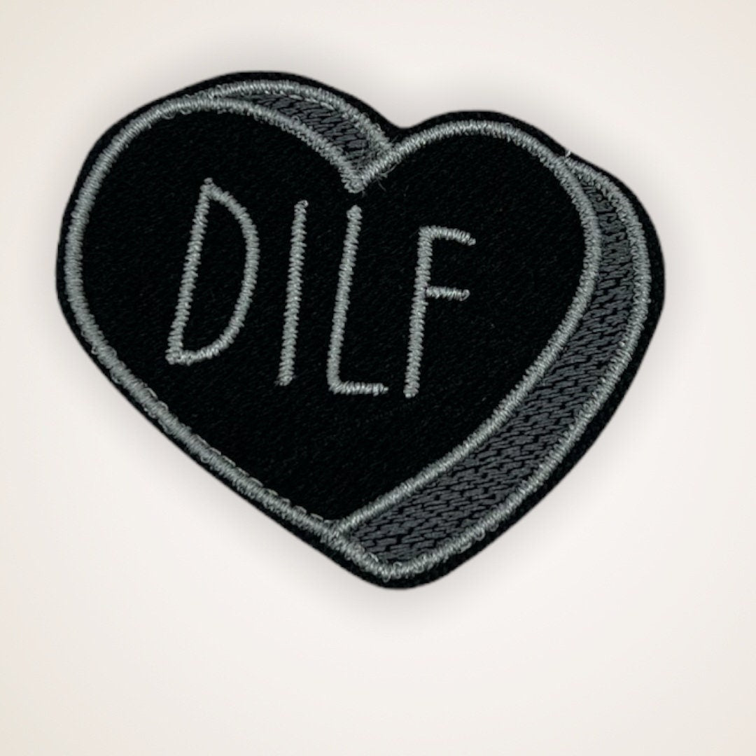 DILF Patch, Damn I Love Frogs | Funny Patch |Applique Patch for Jacket, Hat, Backpack, and More! | Iron On, Sew On, or Hook and Loop Backing