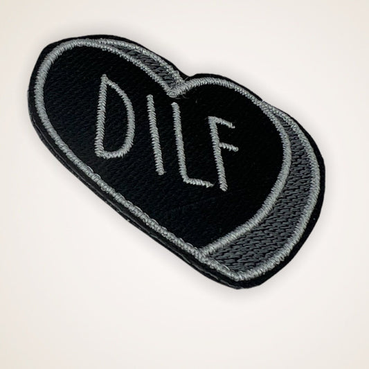 DILF Patch, Damn I Love Frogs | Funny Patch |Applique Patch for Jacket, Hat, Backpack, and More! | Iron On, Sew On, or Hook and Loop Backing