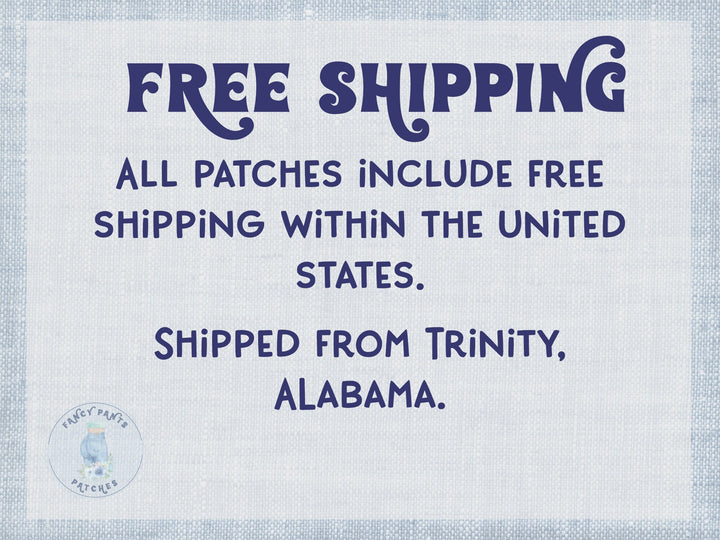 Free shipping within the United States. All orders ship from Trinity, Alabama.