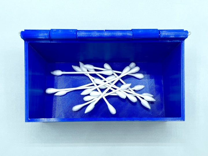 Unique Mini Dumpster Organizer | Stylish Desk Storage for Office | Quirky Office Gift | Compact Cotton Swab and Q-tip Storage