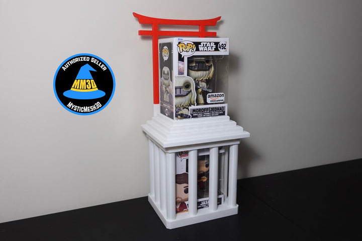 Dual Funko Pop Display | Shrine and Cage Stacking Stand | Versatile Display Case | Gift Idea | 3D Printed Custom Color | Collector Showcase