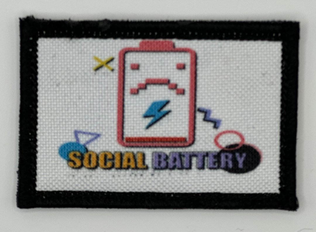 a picture of a social battery on a white background