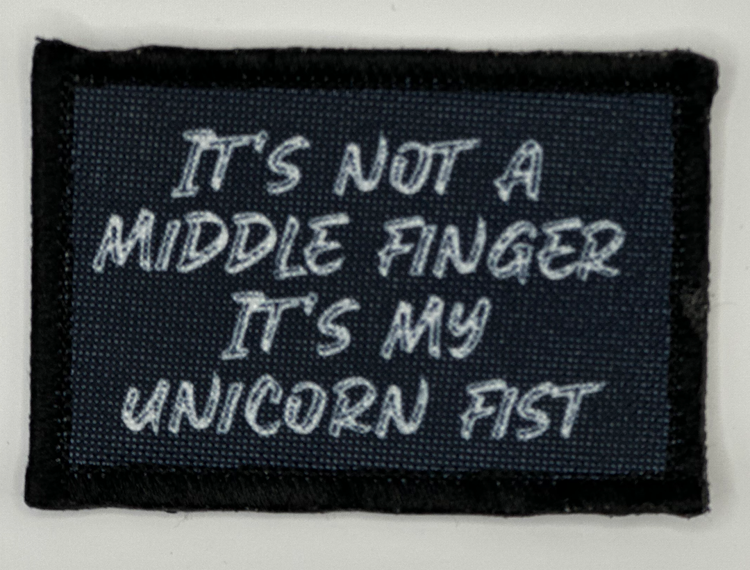 it's not a middle finger it's my unicorn fist