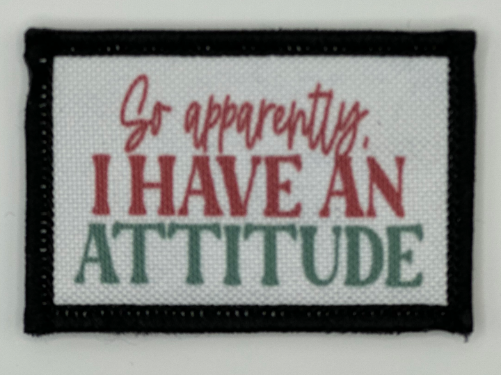 a cross stitch picture with the words i have an attitude
