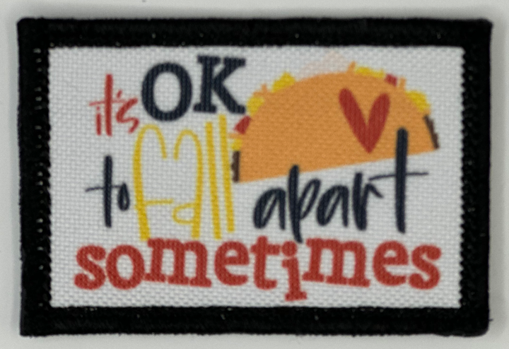 a picture of a patch that says ok to all apart sometimes