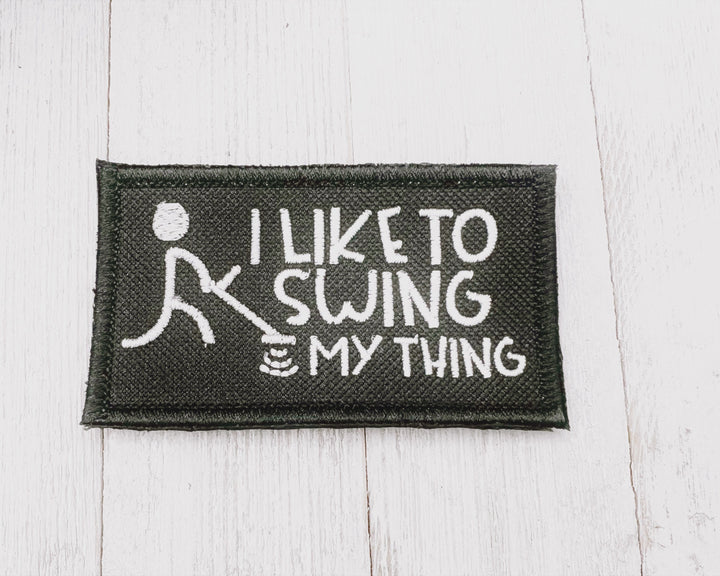 Swing My Thing Embroidery Patch