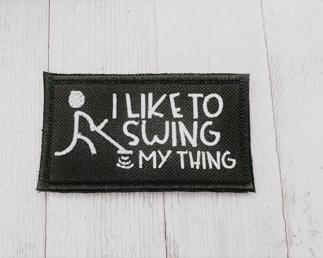 Swing My Thing Embroidery Patch