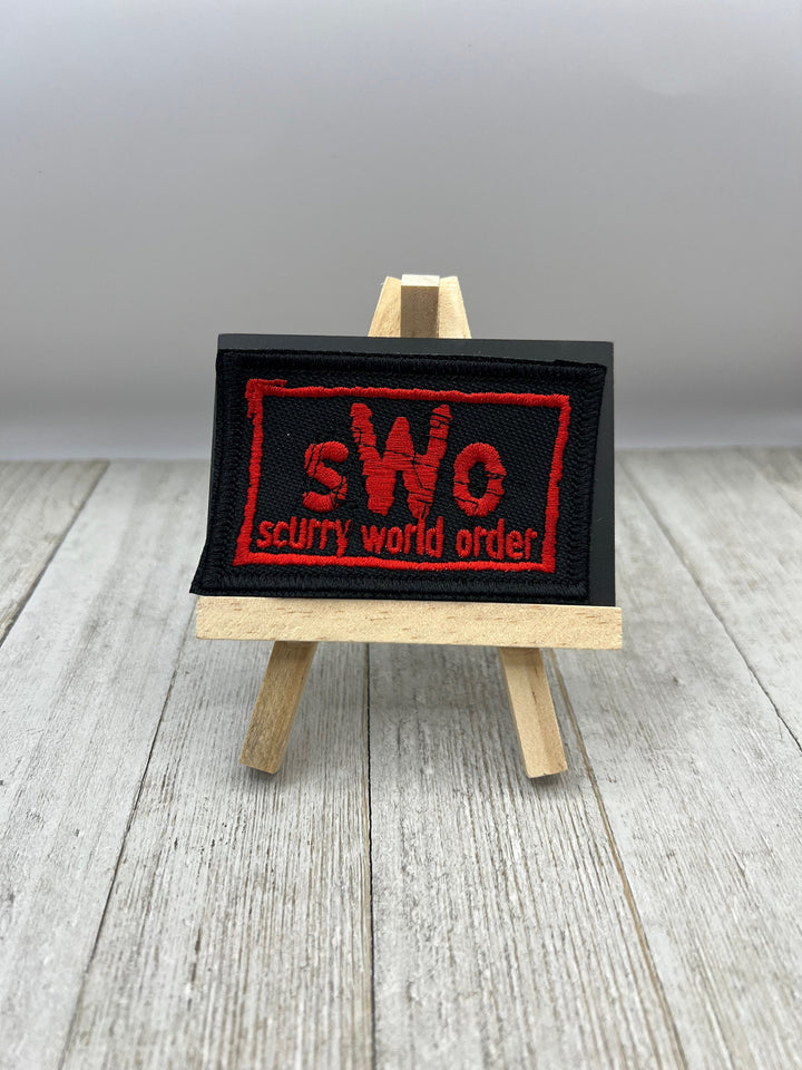 SWO Scurry World Order Embroidery Patch