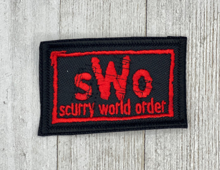 SWO Scurry World Order Embroidery Patch